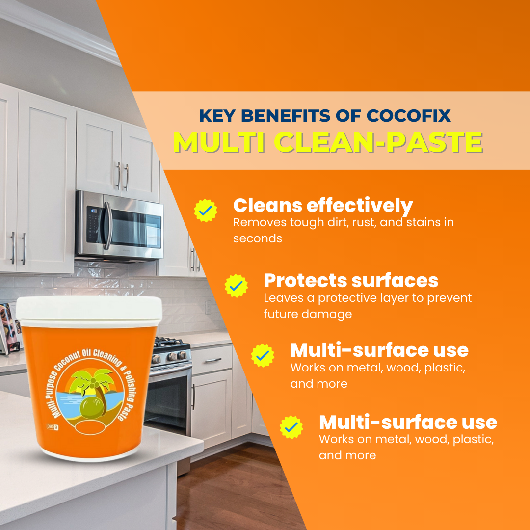 CocoFix Multi Clean Paste - Multi Purpose Cleaner and Polish